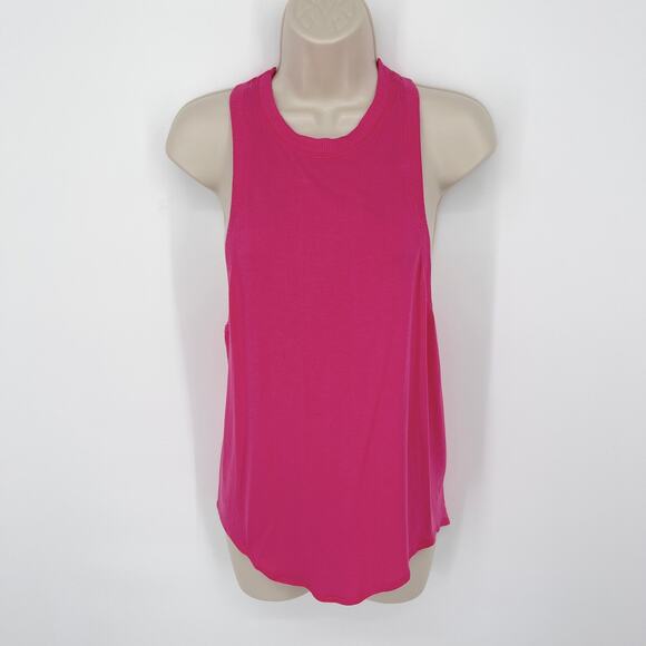 Free People Movement Take You There Punch Crush Pink Racerback Tank Top NEW XS/S - Picture 1 of 8